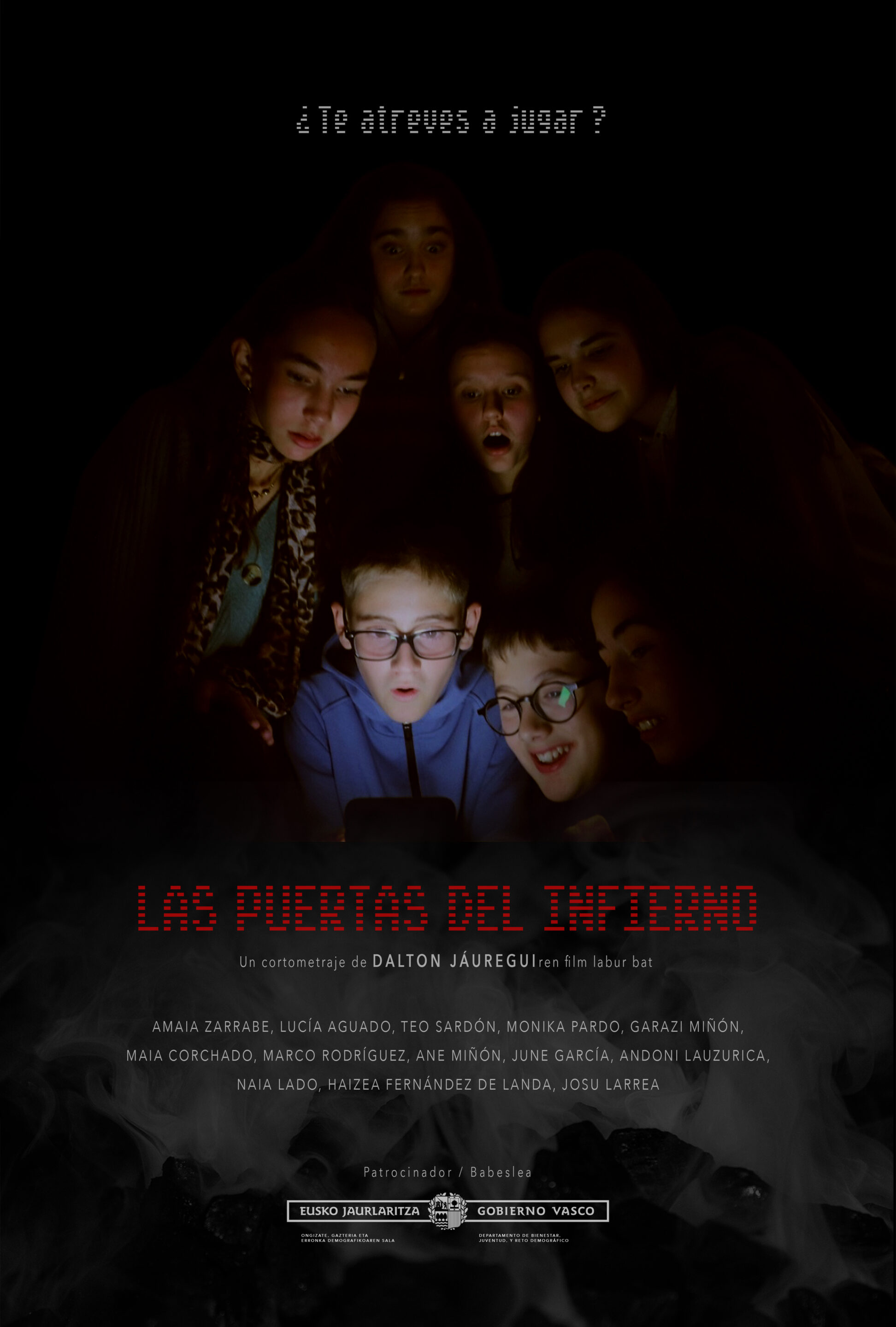 Cartel Las Puertas del Infierno cortometraje
